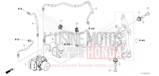 ABS MODULATOR/BRAKE PIPE CRF300LAS de 2025